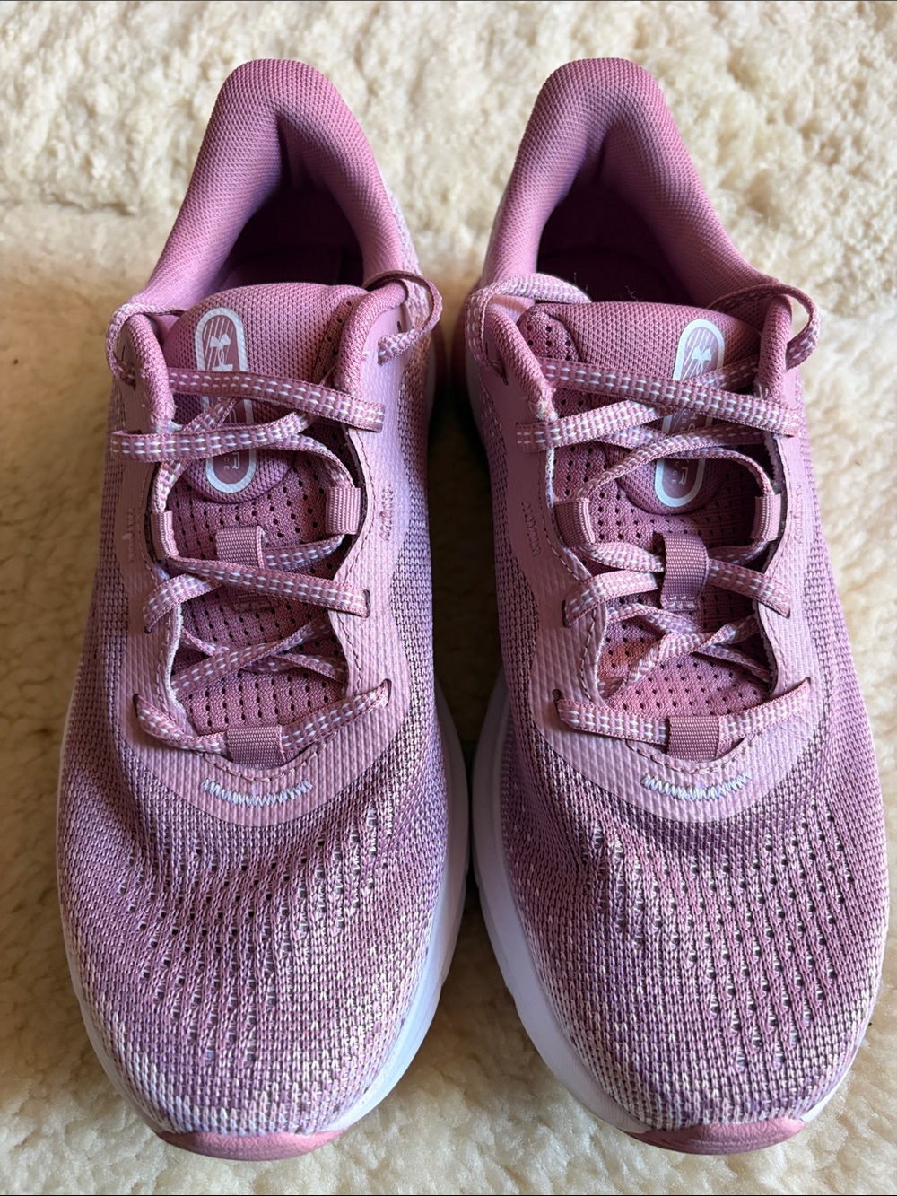 Under Armour Women's Mauve-Pink Mesh Running Sneakers